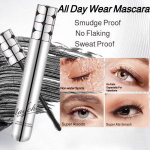 小银管零重力羽感睫毛膏  Small Silver Tube Mascara Waterproof Mascara All Day Wear Mascara Mascara for Sensitive Eyes Lengthening Curling Smudge Proof No Flaking Sweat Proof Clump Free Formula