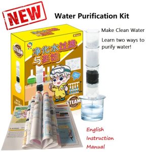DIY Water Purifier Kit for Kids - STEM DIY Water Science Toys - Kids Science - Kids Educational Toys - Kids DIY Experiment