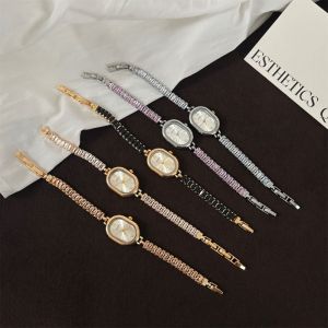 MAJESTICX Oval Dial Bracelet Watch Hidden Buckle Design Elegant Quartz Watch Vintage Gift Wristwatch for Women