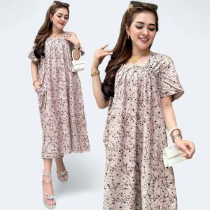 Daster Fuji Tutul Daster Fuji Terbaru Adem Karet Dada Warna Cerah