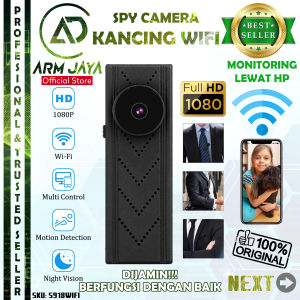 IP Camera Button Backclip WIFI Resolusi 4k Kamera Tersembunyi Kancing Baju Hidden Spycam S918