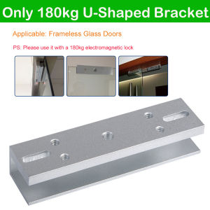 DC12V Electric Magnetic Lock 180KG/350lbs Door Lock With ZL Type Bracket U-Shaped Bracket For Wooden Metal Iron Glass Aluminum Alloy Doors