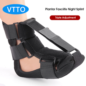 VTTO 1PC Plantar Fasciitis Night Splint Adjustable Foot Drop Orthotic Brace Plantar Fasciitis & Achilles Tendonitis Night Splint