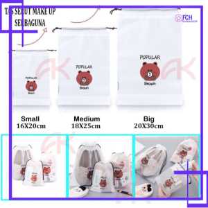FCH-TRAVEL POUCH ORGANIZER BAG / TAS SERUT MAKE UP KOSMETIK MOTIF ANTI AIR SERBAGUNA