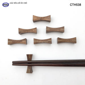 Combo 10 gác đũa bằng gỗ Óc Chó - Phụ kiện bàn ăn sang trọng - CTH538