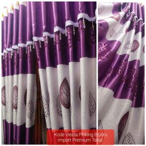 Gorden Jendela / Pintu bahan Floxing bordir timbul / Gorden Murah/ Gorden terbaru / Gorden mewah