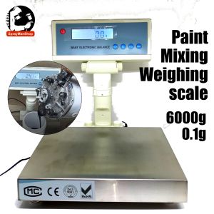Paint Mixing Weighing Scale Electronic Balance max. 6000 grams readability 0.1 gram Automotive Body Repair Paint Mixing Scale
