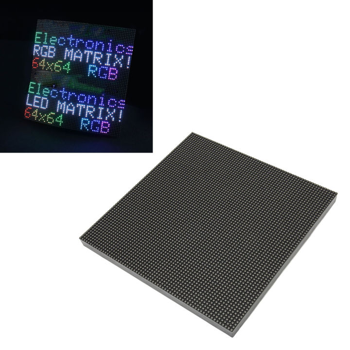 LED Matrix Panel 64×64 Full Color 4096 RGB LEDs LED Matrix Display DIY ...