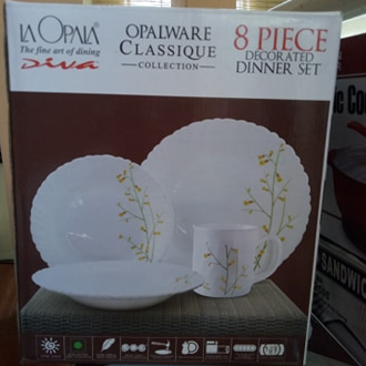 La Opala OPALWARE CLASSIQUE COLLECTION 8PC DINNER SET Lazada