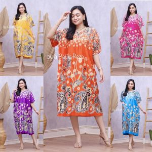 Daster Jumbo Rayon Koma XXL Busui LD 130 PB 115 Muat Sampai BB 85 kg Daster Viral Kekinian