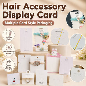Kad Paparan Aksesori Rambut Hair Clip Display Card Hair Accessories Packaging Card Bands Claw Clips