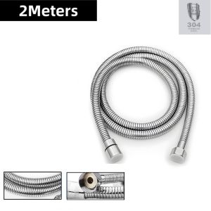 Flexible Hose 1/2 High-Quality Encrypted Shower Hose-304 Stainless Steel Leak-Proof