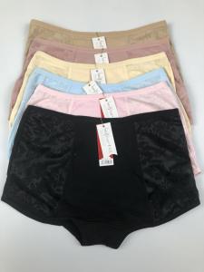 6Pcs Hands Flower® Cotton Panty For Women Underwear Boyleg Girl Panties 25-27 Waist 2038#