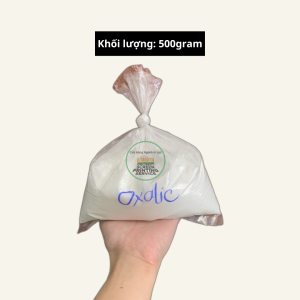 Bột oxalic tẩy vết dầu rỉ sét ố vàng trên vải tẩy keo chụp bản