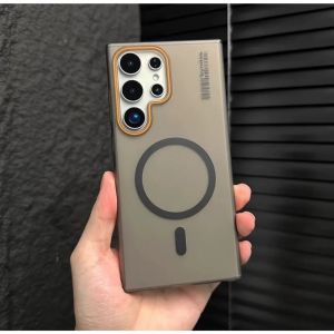 PCบาง ไร้สายชาร์จ เคส โทรศัพท์ สำหรับ SAMSUNG S25 S25Plus S25Ultra S24Fe S24Ultra S23Ultra S22Ultra พร้อมส่ง 061