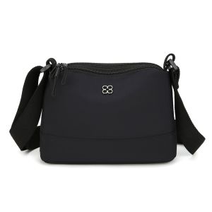 CANICECA Solid Color Women Shoulder Bag Casual Style Multiple Pockets Crossbody Bags  Soft Nylon Cloth Tote Bag Girls