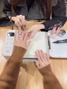 美甲光疗灯升级版蓝光5秒速干LED指甲油胶烤灯美甲工具照灯不黑手Terapi Cahaya Kuku Menaik taraf Cahaya Biru 5 Saat Cepat Pengeringan Kuku LED Poland Gam Cahaya Bakar Alat Seni Kuku Cahaya Pencahayaan Bukan Tangan Hitam