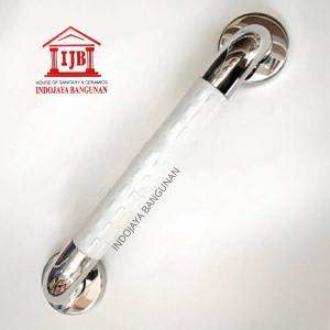 Pegangan Kamar Mandi Stainless Handle Bathtub Grip Bar 30 40 50 60 80 100 Cm Chrome Putih