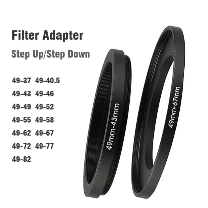 YAMAFOO 37mm to 49mm Step-Up Ring/Step Down Rings Filter