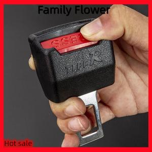 Family Flower Flash Sale เข็มขัดนิรภัยในรถยนต์2ชิ้นตัวขยายห่วงเข็มขัดนิรภัยในรถยนต์ตัวล็อคหัวเข็มขัดตัวเสียบแบบหนาอุปกรณ์เสริมสำหรับรถยนต์