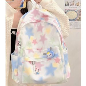 MC.MAZO ใหม่ กระเป๋าเป้สะพายหลัง พิมพ์ลายน่ารัก สไตล์เกาหลี สําหรับผู้หญิง นักเรียน