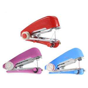 Handheld Sewing Machine Small Portable Manual Sewing Machine Stitching Machine Handy Needlework Tool for Home Travel Use