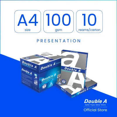 Double A 100gsm 200 Sheets ( A4 size 10 Packs/Ctn) *Limit 1 carton per order