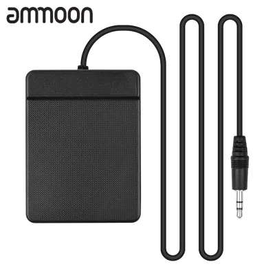 [ammoon]3.5mm / 6.35mm Interface Sustain Single Pedal for Musical Instruments Roll Up Piano Electronic Keyboard Elctronic Roll Up Drum