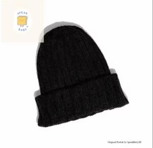 SpeakBaby.ID Produk / Topi Kupluk Bayi Perempuan Baru Lahir Newborn Rajut Lucu Rambut Kepang Murah Umur 0 6 12 Bulan 1 2 Tahun