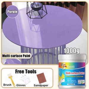 ❤1000G❤GOOTI Multi-surface Paint For Wood Wall Tile Concrete Metal Furniture Anti Rust Water Based