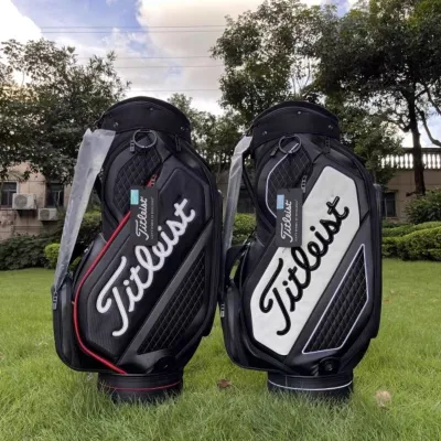 (Tặng phụ kiện) Túi gậy golf Titleist vải kết hợp da cao cấp túi gậy golf model 2024 sang trọng túi đựng gậy golf
