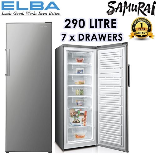 ELBA FAST COOLING UPRIGHT FREEZER WITH 7 TRANSPARENT DRAWER 290 LITRE