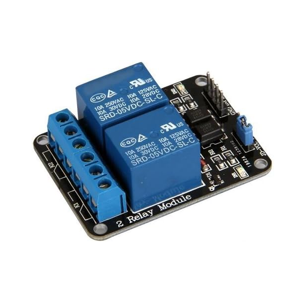 2 CHANNEL 12V RELAY MODULE FOR ARDUINO DC 5V Relay Module Board for ...