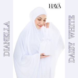 HAYĀ DIANELLA Telekung Muslimah Travel Instant Hijab Telekung Ironless in Multicolor with Free Bag - Muslimah Fashion