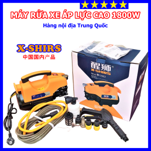 Máy Rửa Xe Cao Áp X SHIRS Hàng Nội Địa Trung Quốc - Công Suất 1800W - Bảo Hàng 12 Tháng