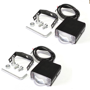 LED Projector Spotlight Grille Strobe Lamp 12000LM Dual Color Driving Light for Motorcycles and Cars