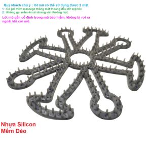 【FUCO】Lót mũ nón bảo hiểm Silicon Massage chống nóng chống xẹp tóc thông thoáng làm mát chăm sóc bảo vệ da đầu