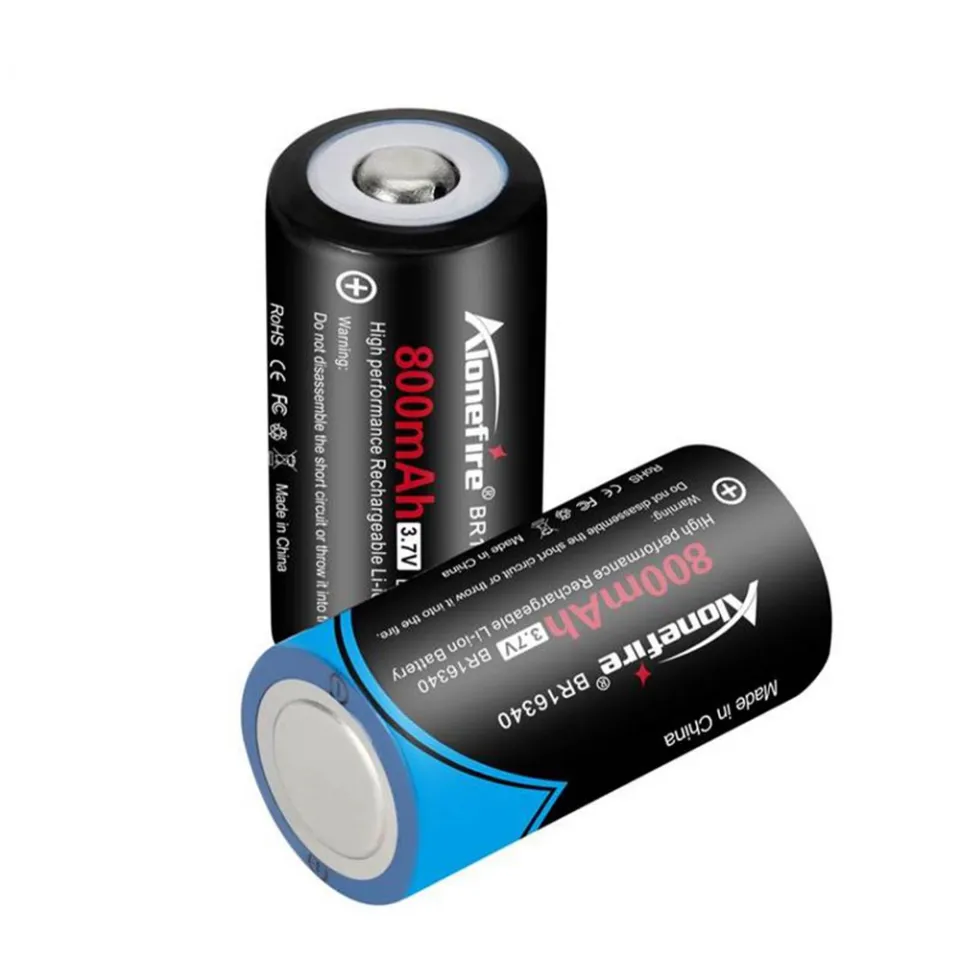 Alonefire 16340 CR123A 800mAh Rechargeable Battery 3.7 VOLTS For LED  Flashlight lectric Car Toy Cake (2PCS) Onewheel Battery Ultrafire Battery -  Lazada | Lazada PH