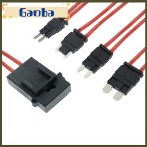 gaoba 32V 25A 16AWG Automobile Fuse Holder Extension Wire Current Collector Harness Fuse Adapter For Electronic Device