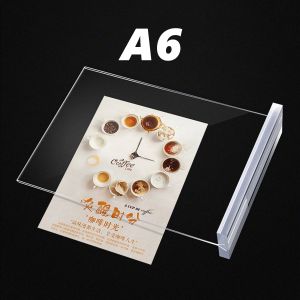 Bảng Menu Mica Để Bàn Đế Trắng Menu Mã QR CODE Để Bàn Mica Kích Thước A4 A5 A6