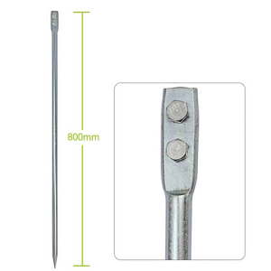 Galvanized Grounding Rod 16x800mm Grounding Stick