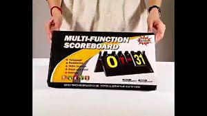 Professional Flip Scoreboard Digital Flipping Score Counter Board Sports Equipment Competition Score Keeper for Basketball Table Tennis Badminton Indoor Outdoor Game Match