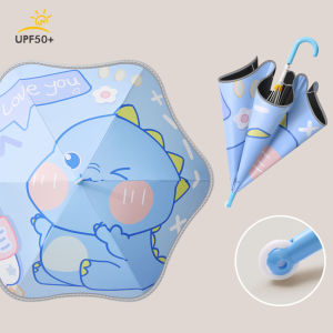 ร่มกันแดดสําหรับเด็ก  ขนาดกะทัดรัด   มุมโค้งมนป้องกันการแทง ด้ามจับมีความแข็งแรง โครงร่มแข็งแรง ต้านลมได้ดี  น้ำหนักเบา Umbrella ลายการ์ตูนน่ารักๆ