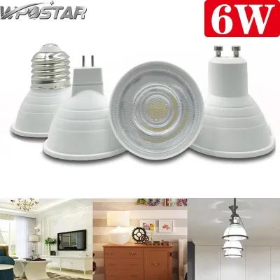 LED COB Spotlight E27 E14 GU10 MR16 6W Dimmable LED Bulb 220V 230V 240V Aluminum High Quality Super Bright led Bulb