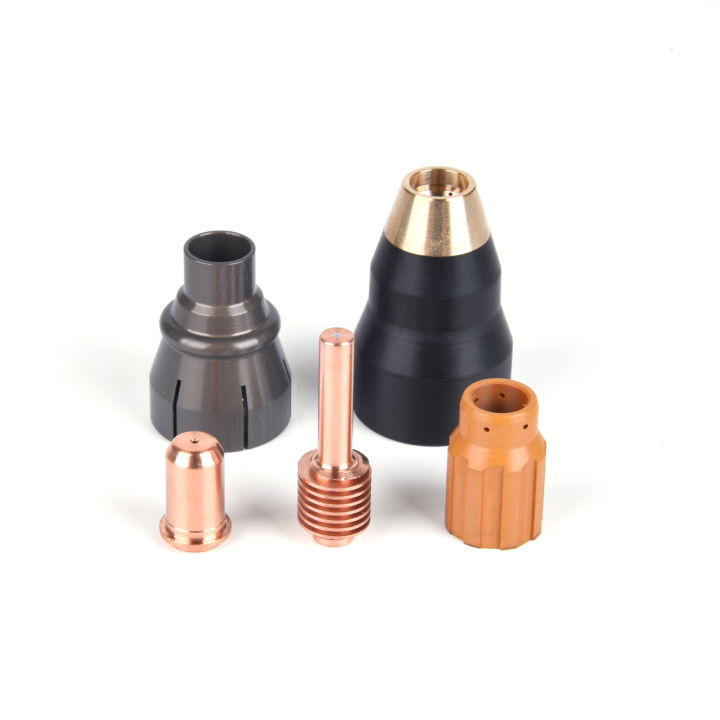 Lot De 10 Pièces : 5 électrodes 220478 + 5 Buses 220480 Pour Torche De Coupe Plasma - Cuivre Tellure, 30A, 0.2-0.8 MPa