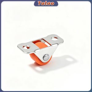 Talao 1.3cm Small Fixed Furniture Casters Silent Bearing Mini Rolling Wheels Low Profile 1Pc