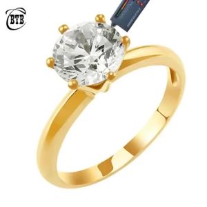 Real Moissanite D Color 18K Gold Engagement Rings for Women Luxury Wedding Jewelry Rings