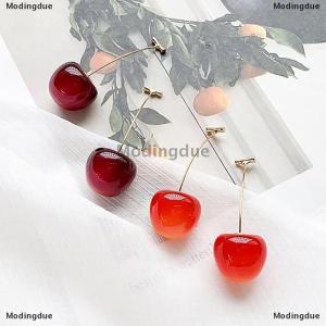[COD] Modingdue 1 Pair New Temperament Women Red Cherry Earrings Earrings Suitable For Women Personality Cute Office Party Earrings Charm Jewelry