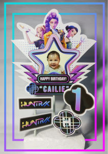 Huntrix Personalized Cake Topper 230 GSM Photo Matte Paper