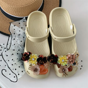 [Free Shipping] Ballet-Style Clogs Eva Material Stylish Design Thick Sole Suitable For Outdoor Wear Beach Casual Slip-On Closed-Toe Sandals WomenS Summer Footwear